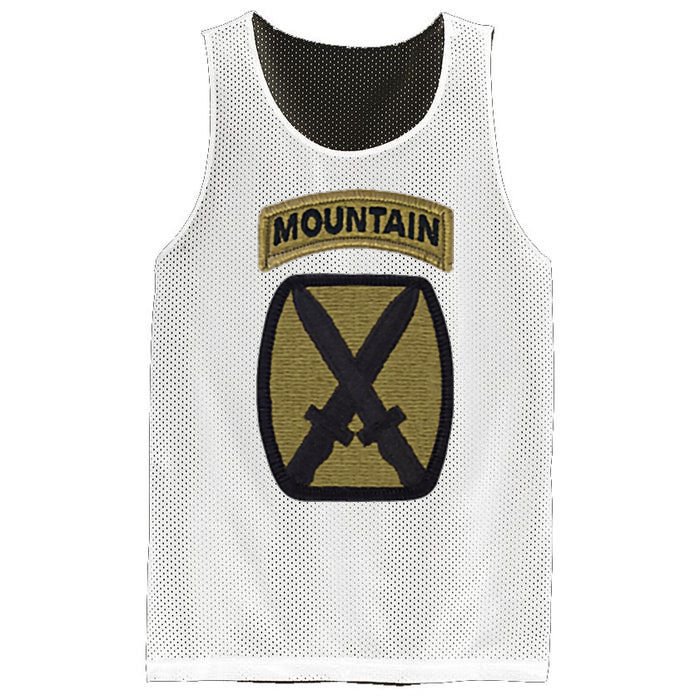 Army 10th Mountain Division Military Veteran Morale Mesh Reversible Basketball Jersey Tank