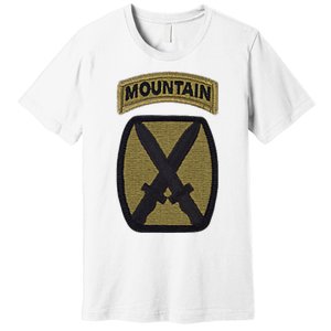 Army 10th Mountain Division Military Veteran Morale Premium T-Shirt