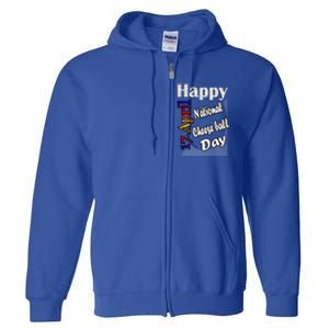 Apr 17th National Cheese Ball Day T Fun Idea Cute Gift Full Zip Hoodie