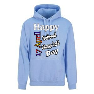 Apr 17th National Cheese Ball Day T Fun Idea Cute Gift Unisex Surf Hoodie