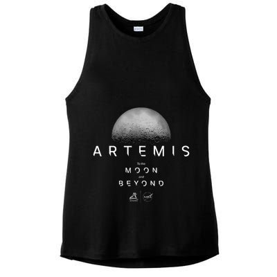 Artemis 1 N.Asa Launch Mission To The Moon And Beyond Ladies PosiCharge Tri-Blend Wicking Tank