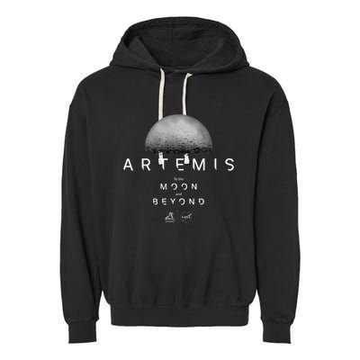 Artemis 1 N.Asa Launch Mission To The Moon And Beyond Garment-Dyed Fleece Hoodie