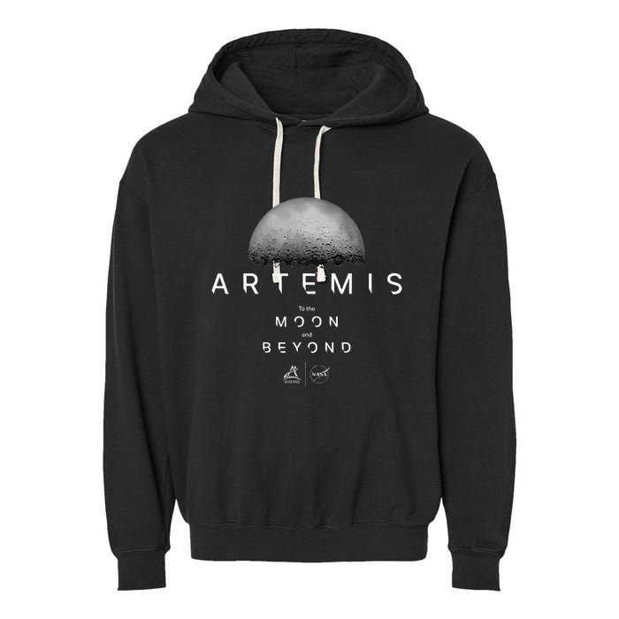 Artemis 1 N.Asa Launch Mission To The Moon And Beyond Garment-Dyed Fleece Hoodie