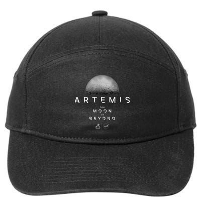 Artemis 1 N.Asa Launch Mission To The Moon And Beyond 7-Panel Snapback Hat