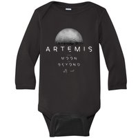 Artemis 1 N.Asa Launch Mission To The Moon And Beyond Baby Long Sleeve Bodysuit