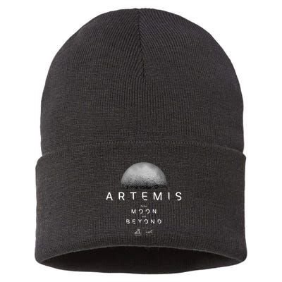 Artemis 1 N.Asa Launch Mission To The Moon And Beyond Sustainable Knit Beanie