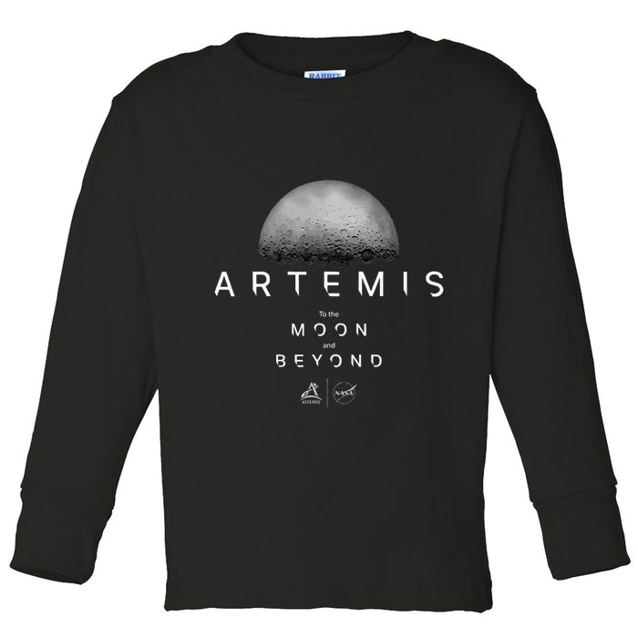 Artemis 1 N.Asa Launch Mission To The Moon And Beyond Toddler Long Sleeve Shirt