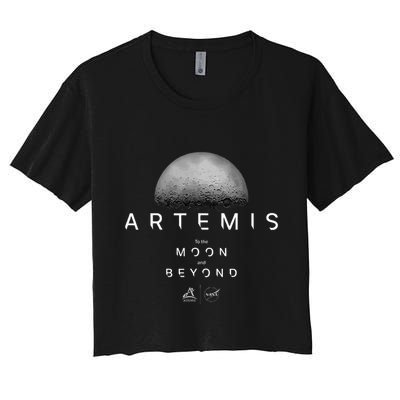 Artemis 1 N.Asa Launch Mission To The Moon And Beyond Crop Top