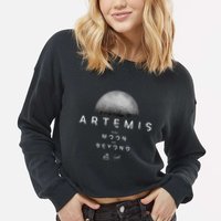 Artemis 1 N.Asa Launch Mission To The Moon And Beyond Cropped Pullover Crew