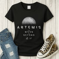 Artemis 1 N.Asa Launch Mission To The Moon And Beyond Womens T-Shirt