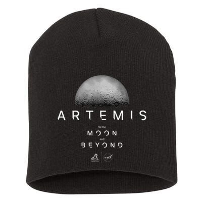 Artemis 1 N.Asa Launch Mission To The Moon And Beyond Short Acrylic Beanie