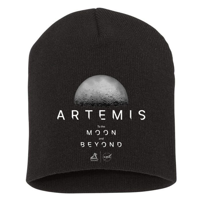 Artemis 1 N.Asa Launch Mission To The Moon And Beyond Short Acrylic Beanie