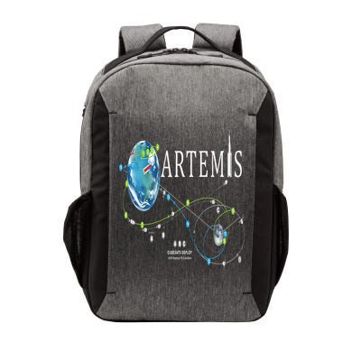 Artemis 1 Route Map SLS Rocket Launch Mission To The Moon Vector Backpack