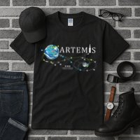 Artemis 1 Route Map SLS Rocket Launch Mission To The Moon Tall T-Shirt