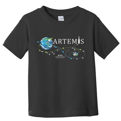 Artemis 1 Route Map SLS Rocket Launch Mission To The Moon Toddler T-Shirt