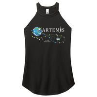 Artemis 1 Route Map SLS Rocket Launch Mission To The Moon Women's Perfect Tri Rocker Tank