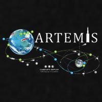 Artemis 1 Route Map SLS Rocket Launch Mission To The Moon Ladies PosiCharge Tri-Blend Wicking Tank