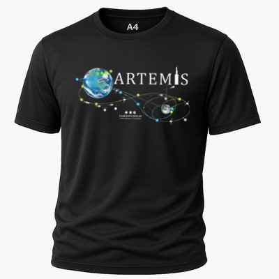 Artemis 1 Route Map SLS Rocket Launch Mission To The Moon Performance Shirt