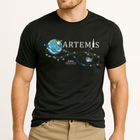 Artemis 1 Route Map SLS Rocket Launch Mission To The Moon Performance Shirt