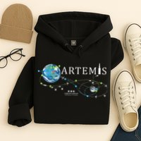Artemis 1 Route Map SLS Rocket Launch Mission To The Moon Hoodie