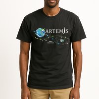 Artemis 1 Route Map SLS Rocket Launch Mission To The Moon Tall T-Shirt