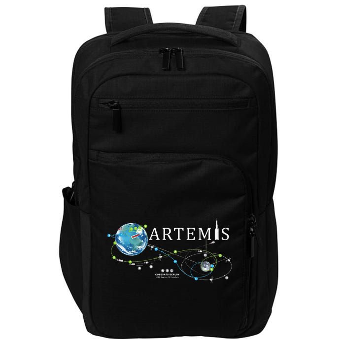 Artemis 1 Route Map SLS Rocket Launch Mission To The Moon Impact Tech Backpack