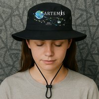 Artemis 1 Route Map SLS Rocket Launch Mission To The Moon Bucket Hat