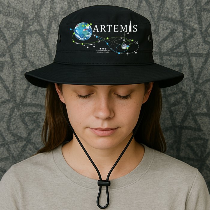 Artemis 1 Route Map SLS Rocket Launch Mission To The Moon Bucket Hat