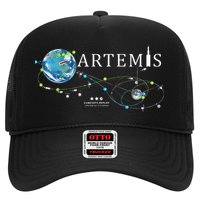 Artemis 1 Route Map SLS Rocket Launch Mission To The Moon Trucker Hat