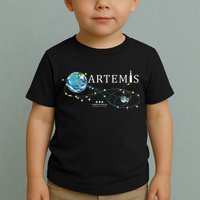 Artemis 1 Route Map SLS Rocket Launch Mission To The Moon Toddler T-Shirt