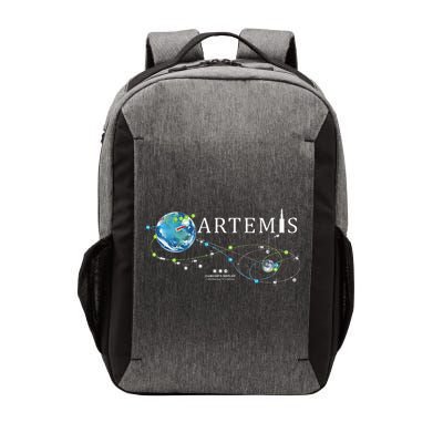 Artemis 1 Route Map SLS Rocket Launch Mission To The Moon Vector Backpack