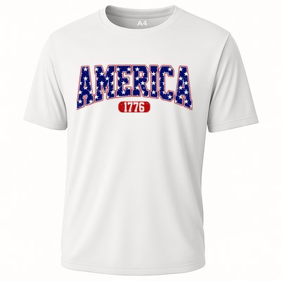 America 1776 Retro 4th Of July Independence Day  Performance Shirt