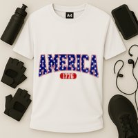 America 1776 Retro 4th Of July Independence Day  Performance Shirt