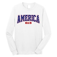 America 1776 Retro 4th Of July Independence Day  Long Sleeve Shirt