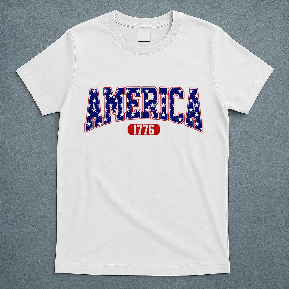 America 1776 Retro 4th Of July Independence Day  T-Shirt