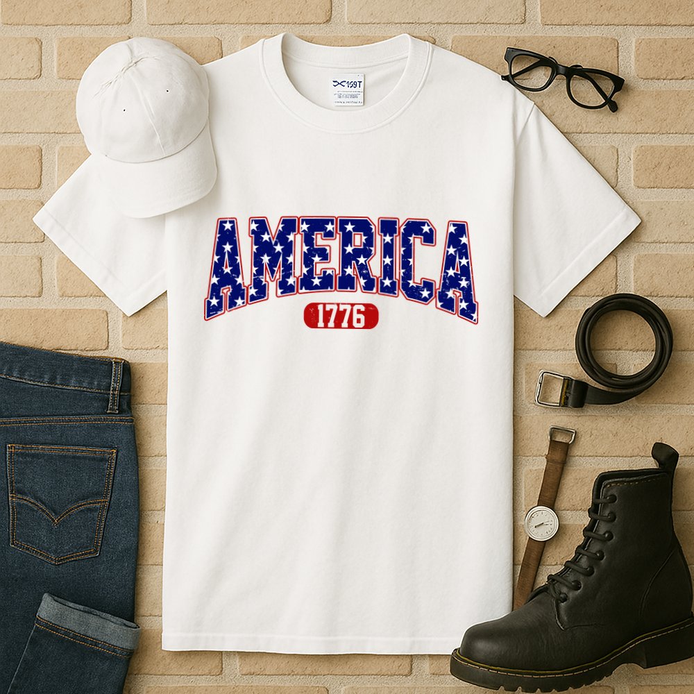 America 1776 Retro 4th Of July Independence Day  Tall T-Shirt