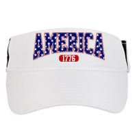 America 1776 Retro 4th Of July Independence Day  Adult Drive Performance Visor