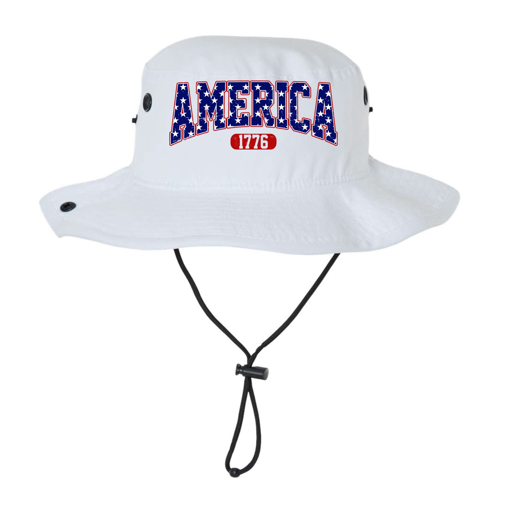 America 1776 Retro 4th Of July Independence Day  Bucket Hat