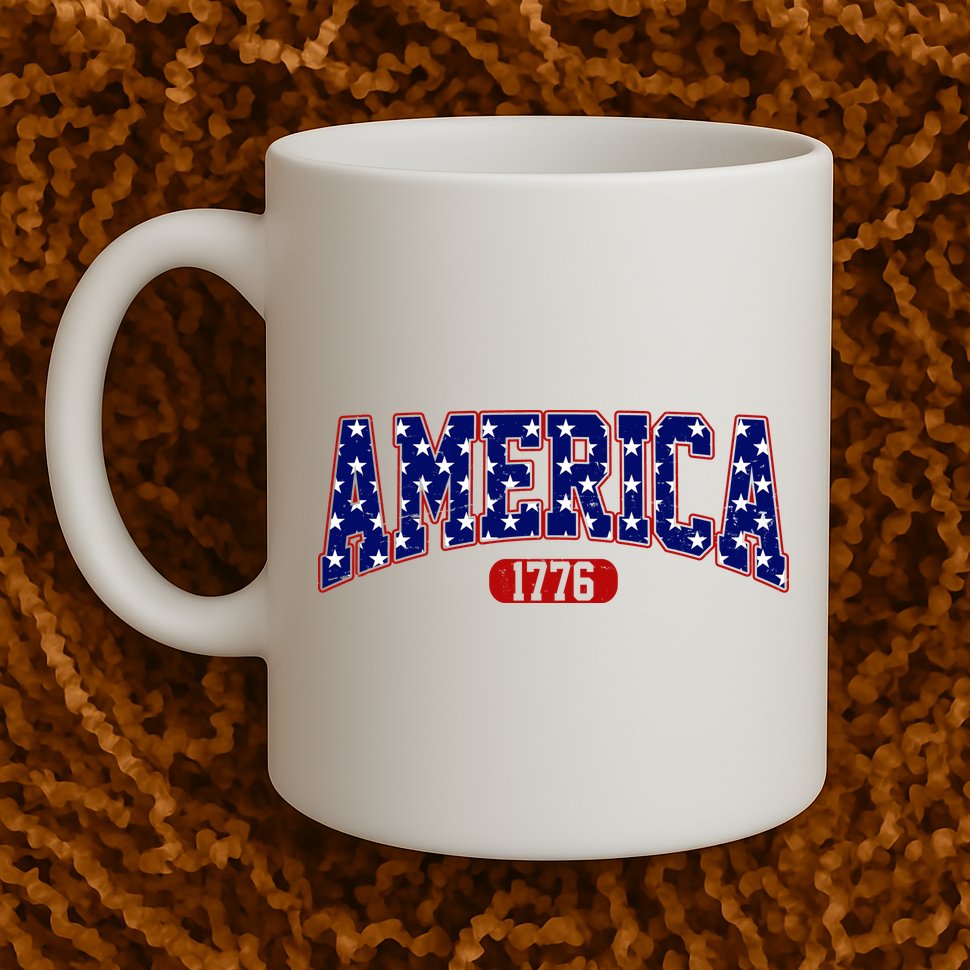 America 1776 Retro 4th Of July Independence Day  Mug