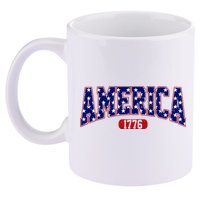 America 1776 Retro 4th Of July Independence Day  11oz C Handle Ceramic Mug