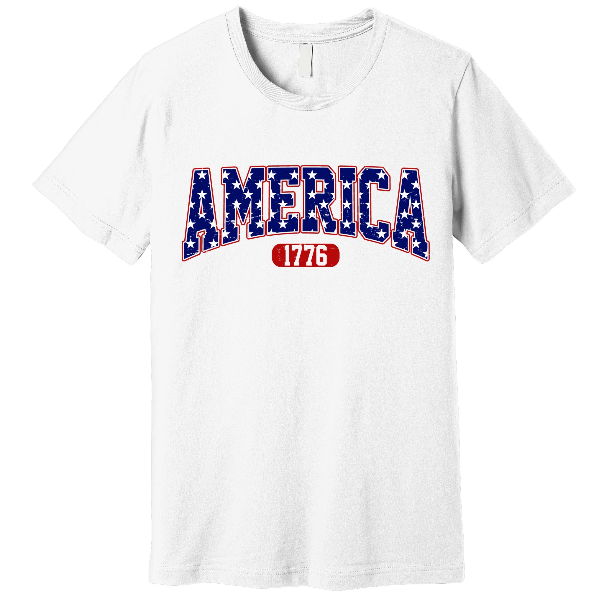 America 1776 Retro 4th Of July Independence Day  Premium T-Shirt