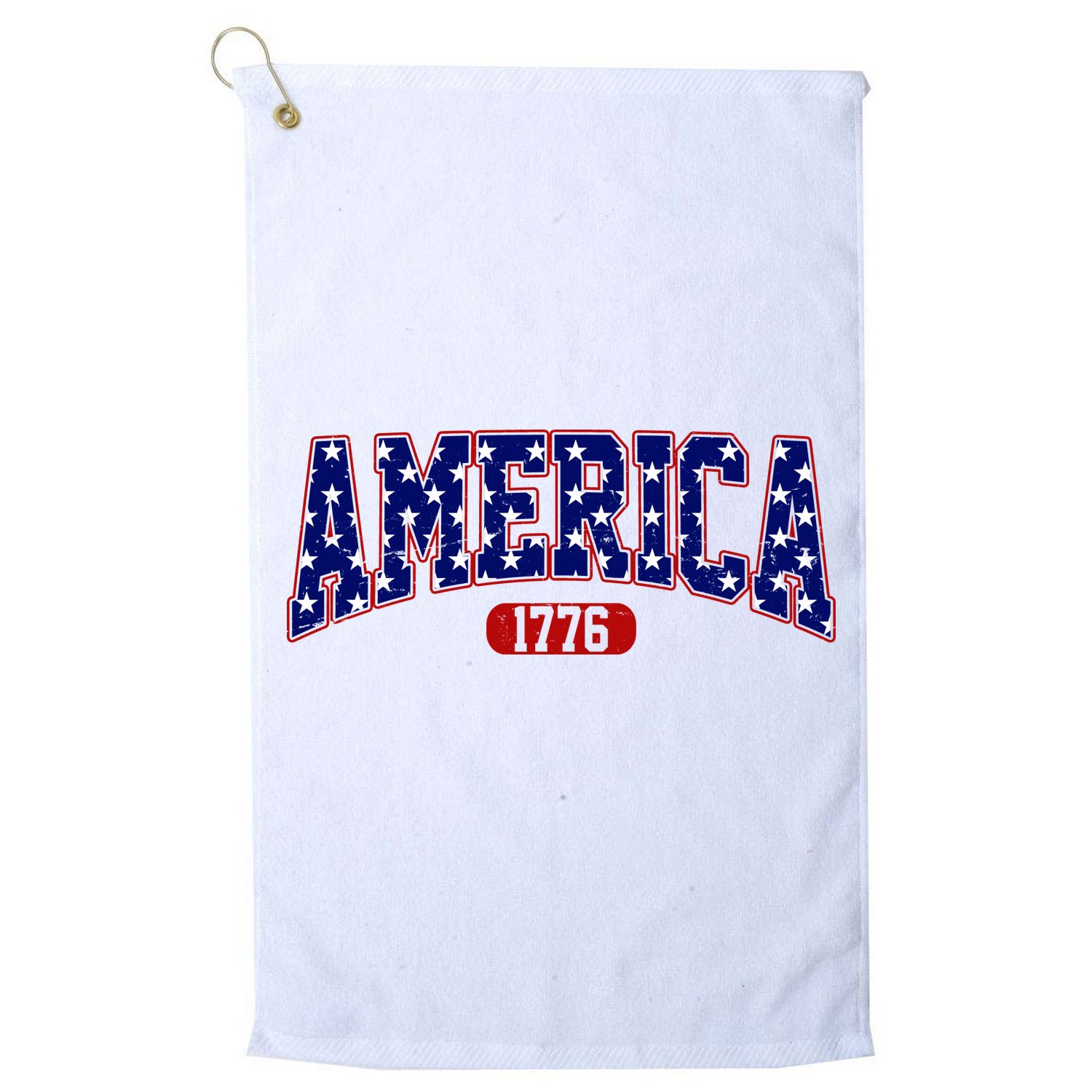 America 1776 Retro 4th Of July Independence Day  Golf Towel