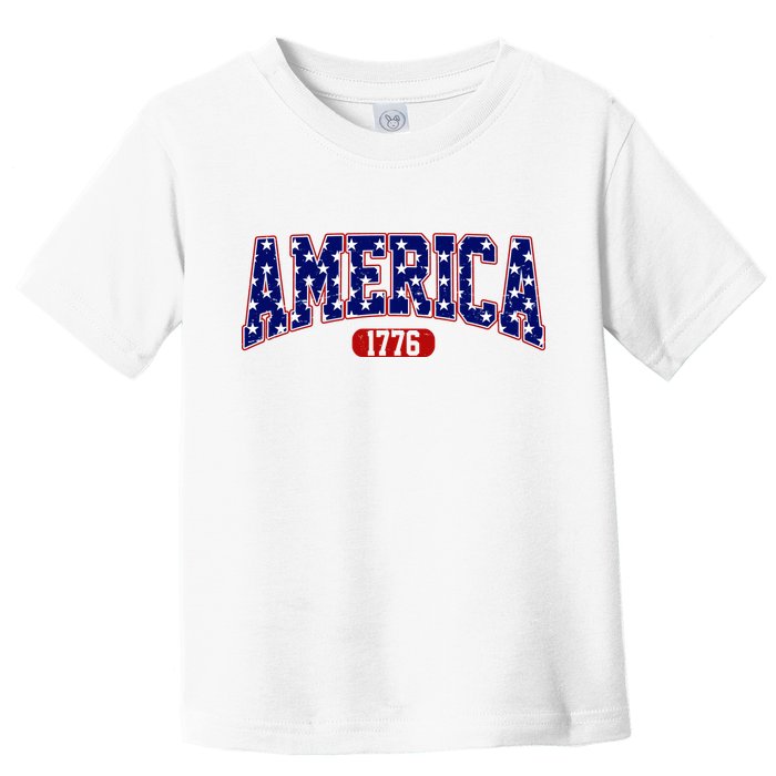 America 1776 Retro 4th Of July Independence Day  Toddler T-Shirt