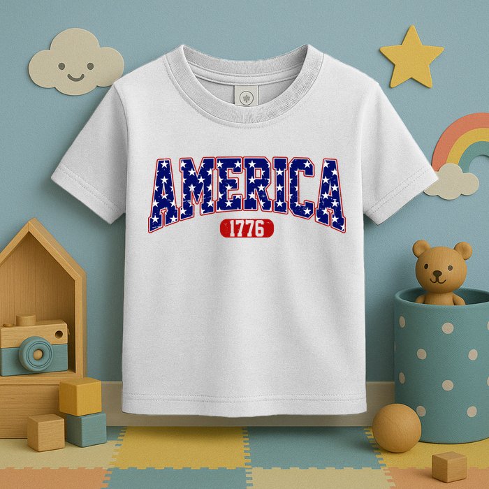 America 1776 Retro 4th Of July Independence Day  Toddler T-Shirt