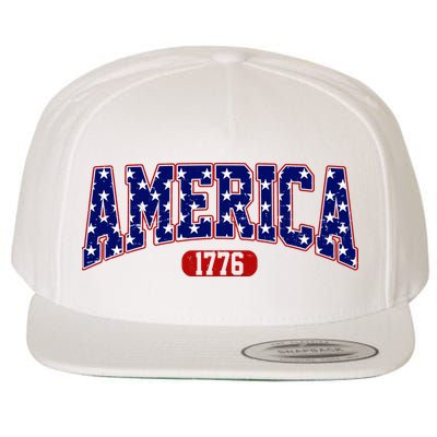 America 1776 Retro 4th Of July Independence Day  Wool Snapback Cap