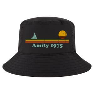 Amity 1975 Sunset Retro Sailboat Sunrise Summer Cool Comfort Performance Bucket Hat