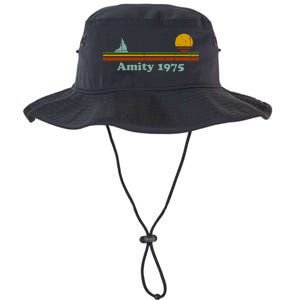 Amity 1975 Sunset Retro Sailboat Sunrise Summer Legacy Cool Fit Booney Bucket Hat