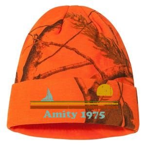 Amity 1975 Sunset Retro Sailboat Sunrise Summer Kati Licensed 12" Camo Beanie