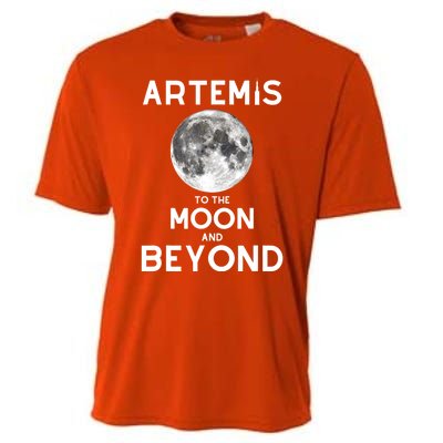 Artemis 1 SLS Rocket Launch Mission To The Moon And Beyond Cooling Performance Crew T-Shirt