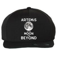 Artemis 1 SLS Rocket Launch Mission To The Moon And Beyond Wool Snapback Cap